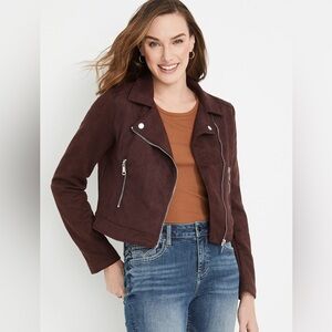 Vigoss Women's Brown Suede Jacket Size Medium